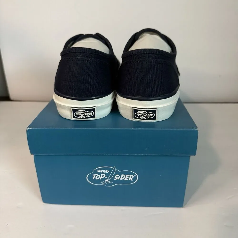 Sperry Top-Sider CVO Canvas Sneakers Men's Size 10 Navy Blue Deck Shoes New Box